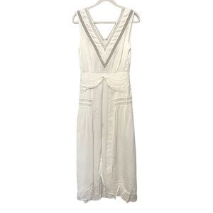 Self portrait white vintage look maxi dress